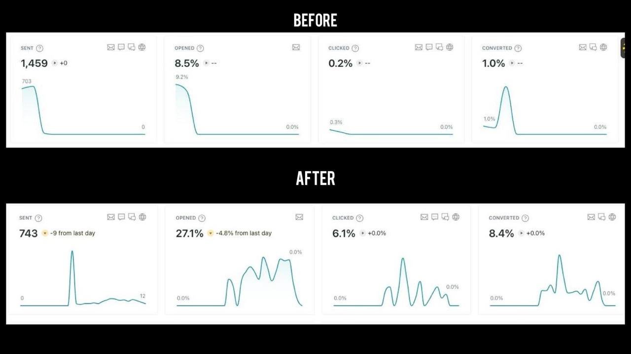 Re-engagement campaign results